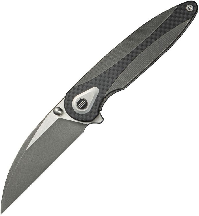 Taschenmesser WE Knife Zenthra | M390 | Gray Titanium Twill CF Stonewash  Taschenmesser WE Knife Zenthra | M390 | Gray Titanium Twill CF Stonewash