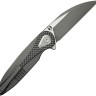 Taschenmesser WE Knife Zenthra | M390 | Gray Titanium Twill CF Stonewash  Taschenmesser WE Knife Zenthra | M390 | Gray Titanium Twill CF Stonewash