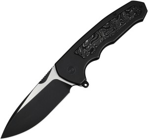 WE Knife Starlash | M390 | Black Titanium Aluminum Foil CF Black SW