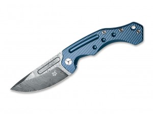 Складной нож Fox Desert Fox Damascus Blue FX-521DLB