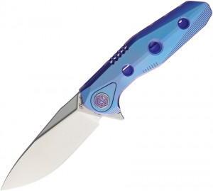 Rike Knives Thor 4 Framelock M390 folding knife blue
