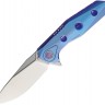 Складной нож Rike Knives Thor 4 Framelock M390 folding knife blue