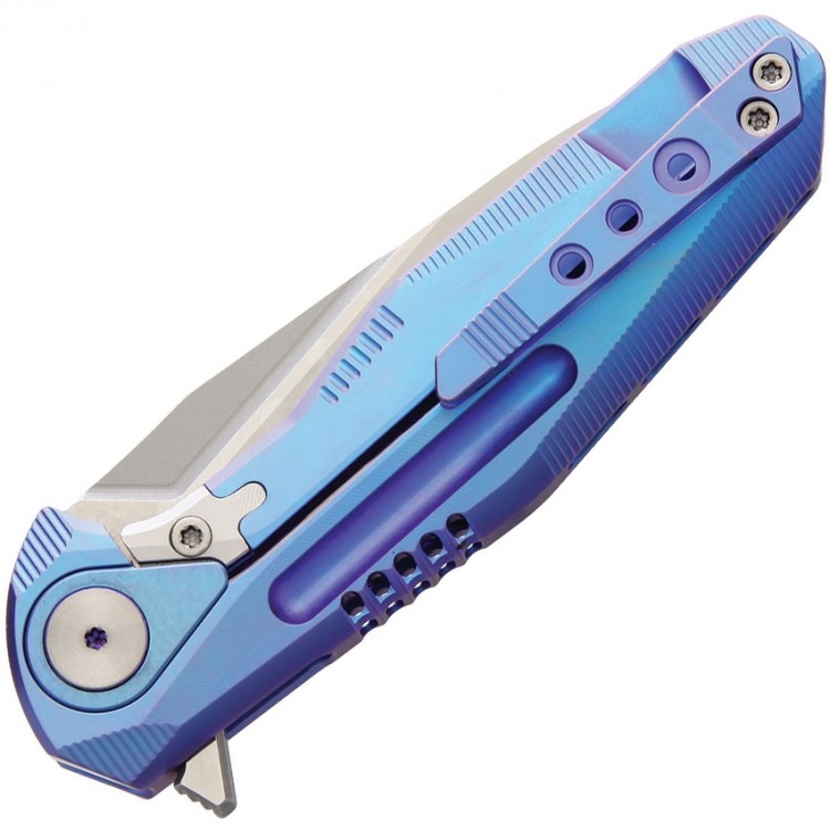 Складной нож Rike Knives Thor 4 Framelock M390 folding knife blue Складной нож Rike Knives Thor 4 Framelock M390 folding knife blue