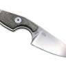 Шейный нож MKM Knives Mikro 2 green canvas micarta MR02-GC