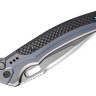 Складной нож WE Knife Exciton Titanium CF Grey & Blue Ltd 