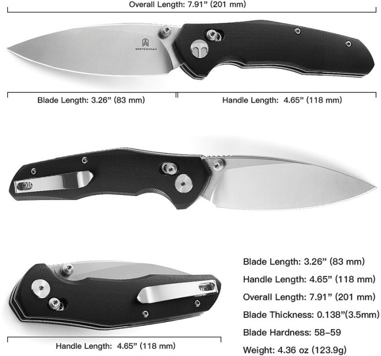 Bestech Knives | Ronan B-Lock | Black