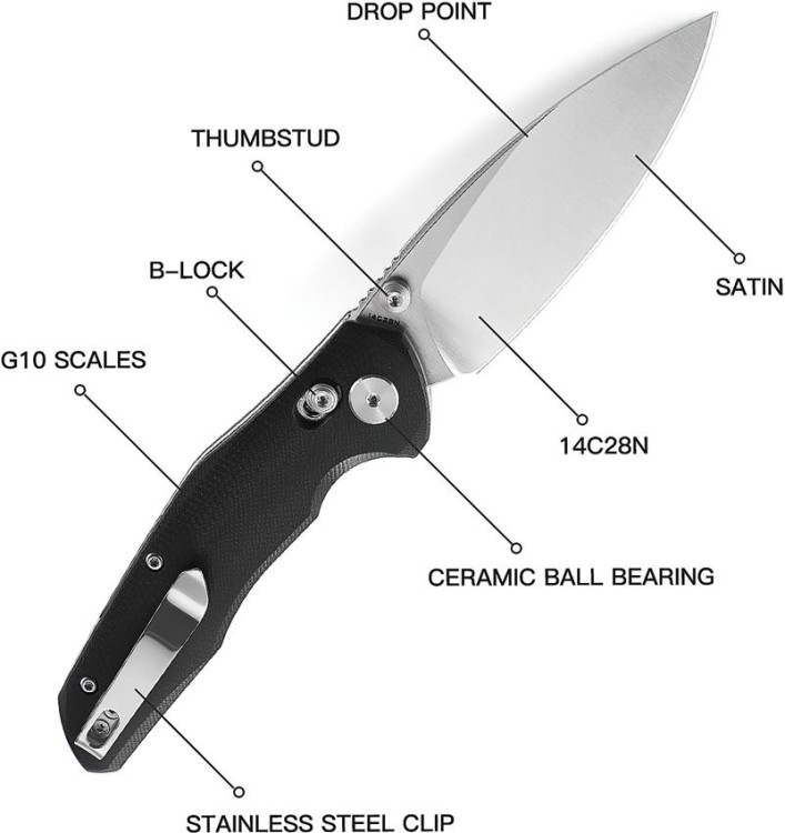 Bestech Knives | Ronan B-Lock | Black