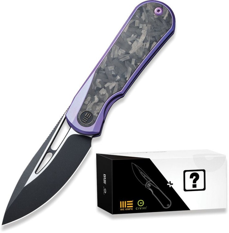 Taschenmesser WE Knife Baloo | 20CV Purple Titanium | Shredded CF Mystery Box Taschenmesser WE Knife Baloo | 20CV Purple Titanium | Shredded CF Mystery Box