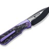 Taschenmesser WE Knife Baloo | 20CV Purple Titanium | Shredded CF Mystery Box