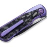 Taschenmesser WE Knife Baloo | 20CV Purple Titanium | Shredded CF Mystery Box
