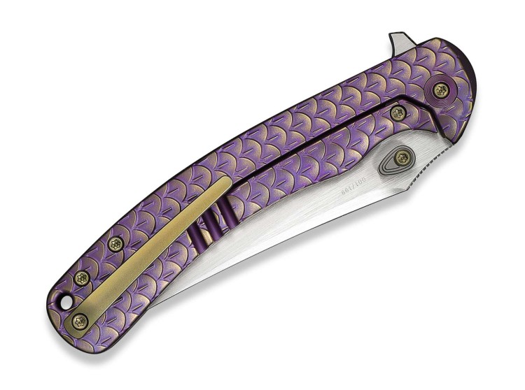 Taschenmesser WE Knife Dracarys M390 | Purple & Gold Titanium | Limited Edition