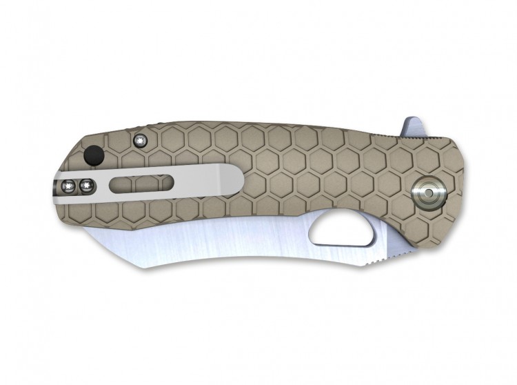 Honey Badger Wharncleaver Large folding knife, tan Honey Badger Wharncleaver Large folding knife, tan