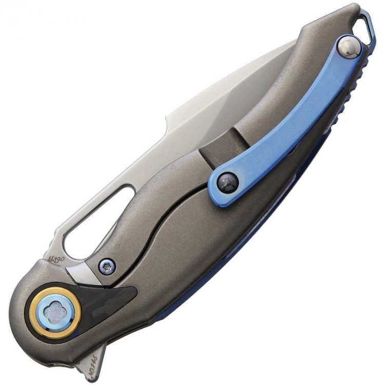 Складной нож Rike Knives Unicorn Framelock Blue CF Складной нож Rike Knives Unicorn Framelock Blue CF