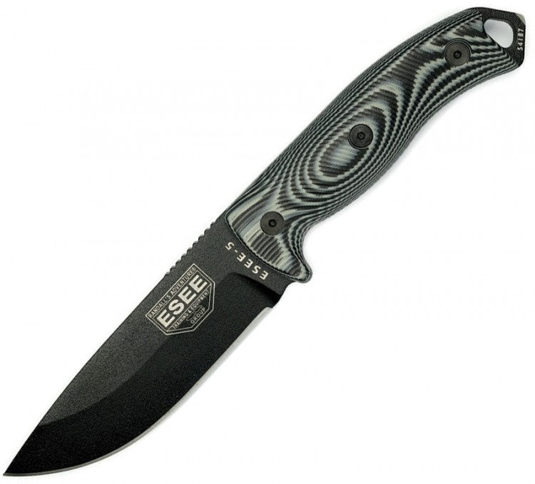 Feststehendes Messer ESEE Esee-5 3D Micarta black