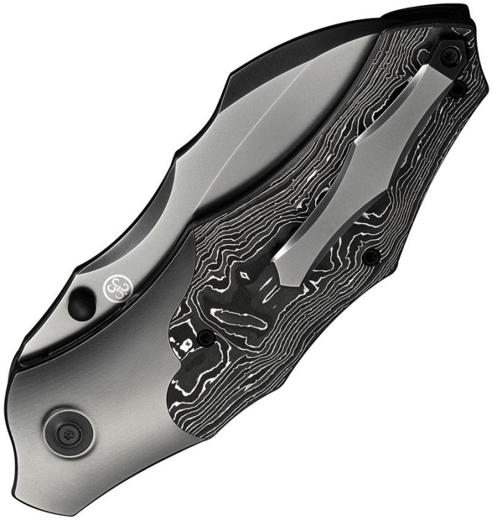 Taschenmesser WE Knife Orc Boss | 20CV | Grey Ti Aluminum Foil CF Taschenmesser WE Knife Orc Boss | 20CV | Grey Ti Aluminum Foil CF