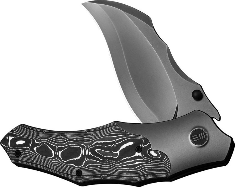 Taschenmesser WE Knife Orc Boss | 20CV | Grey Ti Aluminum Foil CF Taschenmesser WE Knife Orc Boss | 20CV | Grey Ti Aluminum Foil CF