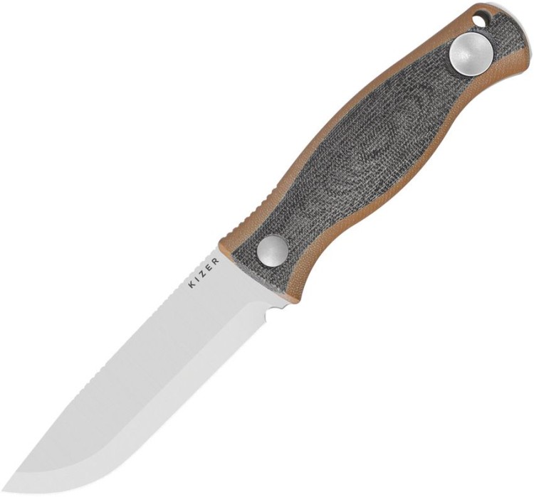 Feststehendes Messer Kizer Cutlery Polaris | G10 Black/brown