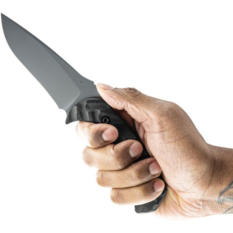 Cuchillo Cuchillo | Navajas TOOR Mullet S | Fixed Blade | Gray | CPM-M4 