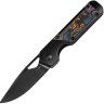 Cuchillo Cuchillo plegable | Navajas Kizer Mini Militaw Titanium CF 80's