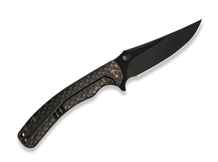 Taschenmesser WE Knife Dracarys M390 | Bronze & Black Titanium | Black Stonewash | Limited Edition