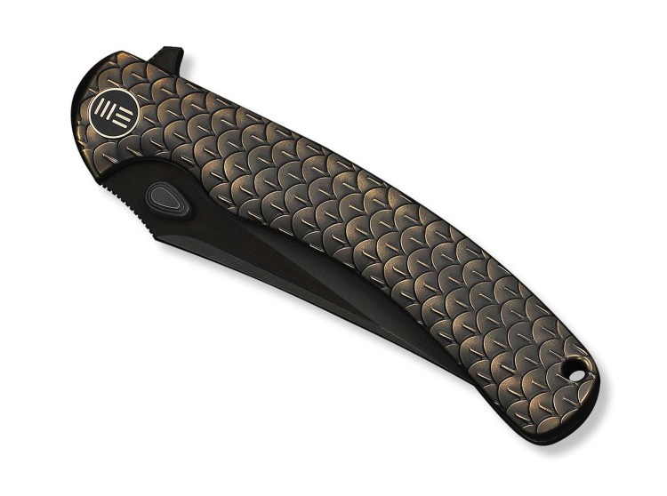 Taschenmesser WE Knife Dracarys M390 | Bronze & Black Titanium | Black Stonewash | Limited Edition