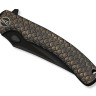 Taschenmesser WE Knife Dracarys M390 | Bronze & Black Titanium | Black Stonewash | Limited Edition