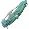 Складной нож Rike Knives M1 Framelock Stonewash folding knife green