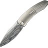 Cuchillo Cuchillo plegable | Navajas We Knife Sine Wave Nested Linerlock | Damasteel