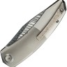Cuchillo Cuchillo plegable | Navajas We Knife Sine Wave Nested Linerlock | Damasteel