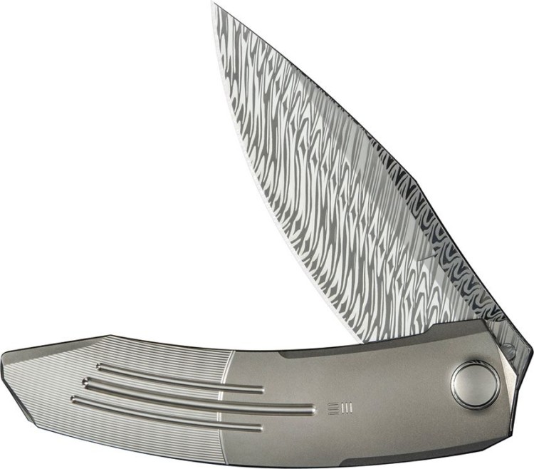 Taschenmesser We Knife Sine Wave Nested Linerlock | Damasteel