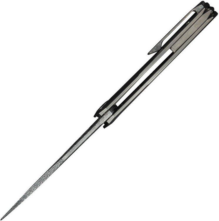 Taschenmesser We Knife Sine Wave Nested Linerlock | Damasteel