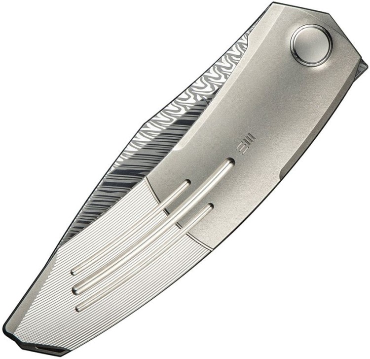 Taschenmesser We Knife Sine Wave Nested Linerlock | Damasteel