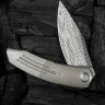 Cuchillo Cuchillo plegable | Navajas We Knife Sine Wave Nested Linerlock | Damasteel