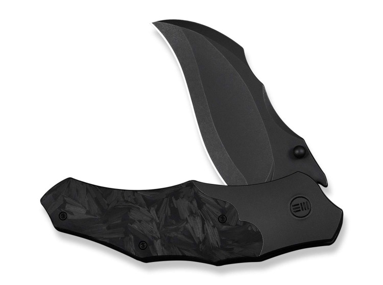 Taschenmesser WE Knife Orc Boss | 20CV Ti Shredded CF | All Black  Taschenmesser WE Knife Orc Boss | 20CV Ti Shredded CF | All Black