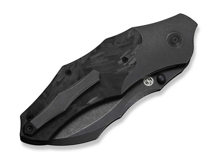 Taschenmesser WE Knife Orc Boss | 20CV Ti Shredded CF | All Black  Taschenmesser WE Knife Orc Boss | 20CV Ti Shredded CF | All Black