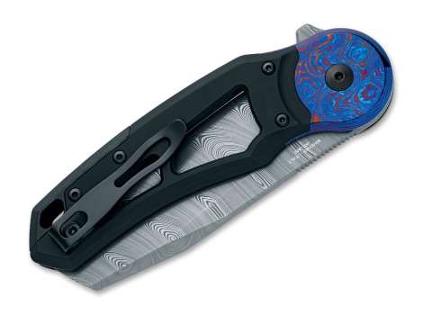 Fox Knives Metamorphosis Sheepfoot | Damascus | Titanium Black Fox Knives Metamorphosis Sheepfoot | Damascus | Titanium Black