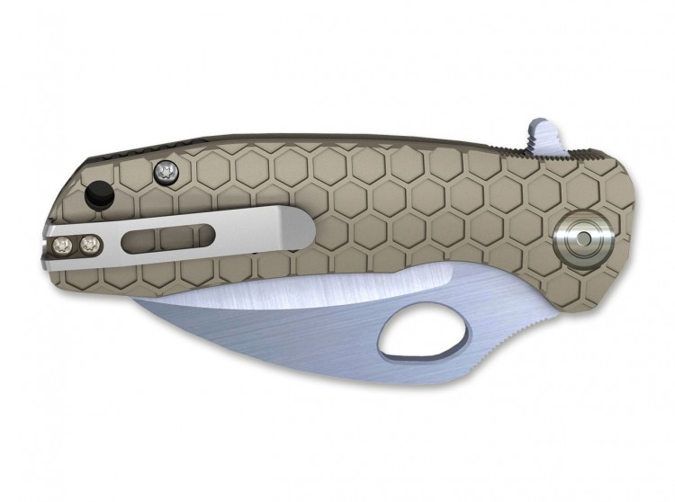 Taschenmesser Honey Badger Claw Large,tan plain Taschenmesser Honey Badger Claw Large,tan plain