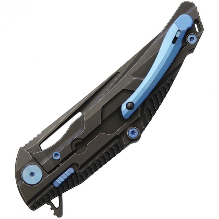 Rike Knives M1 Framelock Stonewash folding knife dark gray Rike Knives M1 Framelock Stonewash folding knife dark gray