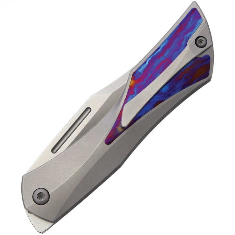 Isham Bladeworks Blackstar V2 Slip folding knife Timascus Inlay Isham Bladeworks Blackstar V2 Slip folding knife Timascus Inlay