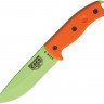 ESEE Model 5 survival knife venom green/orange G10 black kydex sheath