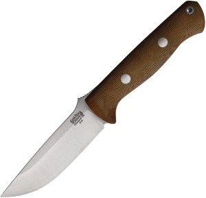 Cuchillo | Navajas Bark River Bravo 1 Natural Canvas Micarta
