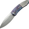 Cuchillo Cuchillo plegable | Navajas We Knife Sine Wave | Nested Flame | Linerlock