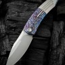 Cuchillo Cuchillo plegable | Navajas We Knife Sine Wave | Nested Flame | Linerlock