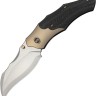 Taschenmesser WE Knife Orc Boss | 20CV | Champagne Ti Twill CF