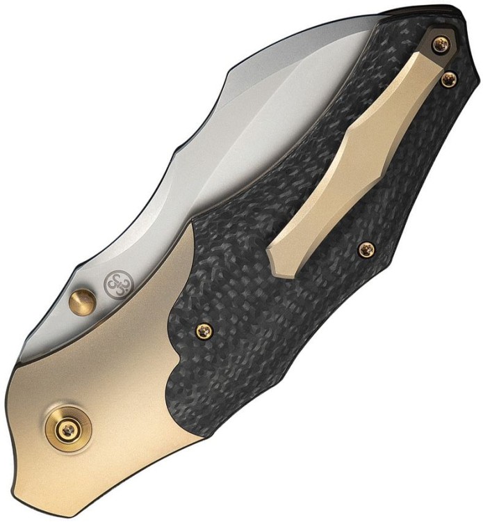 Taschenmesser WE Knife Orc Boss | 20CV | Champagne Ti Twill CF Taschenmesser WE Knife Orc Boss | 20CV | Champagne Ti Twill CF