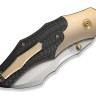 Taschenmesser WE Knife Orc Boss | 20CV | Champagne Ti Twill CF