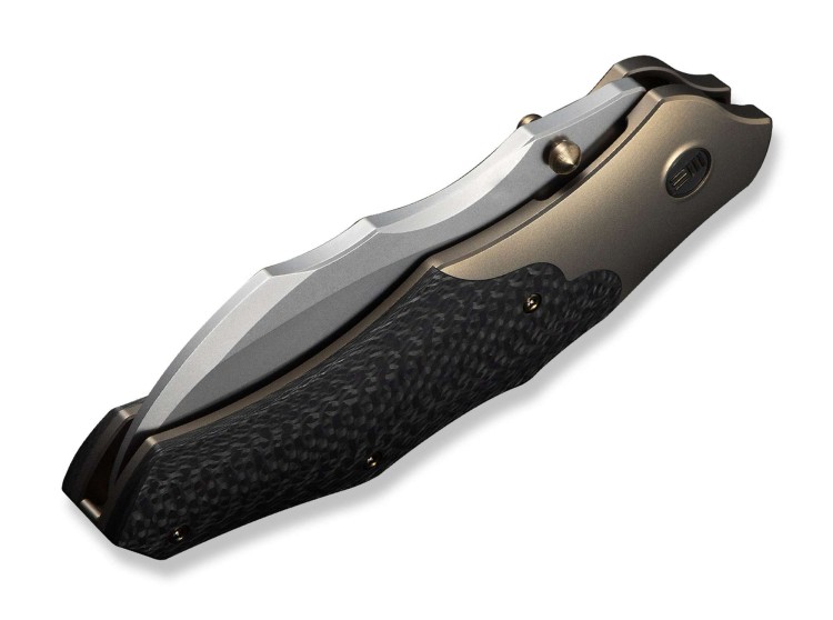 Taschenmesser WE Knife Orc Boss | 20CV | Champagne Ti Twill CF Taschenmesser WE Knife Orc Boss | 20CV | Champagne Ti Twill CF