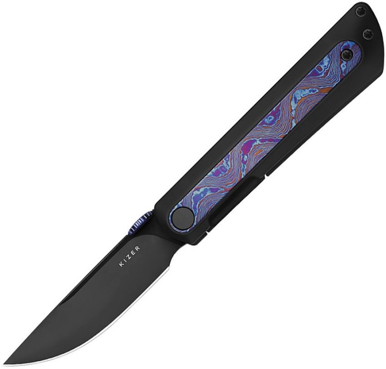 Cuchillo Cuchillo plegable | Navajas Kizer Cutlery Quoll | Timascus