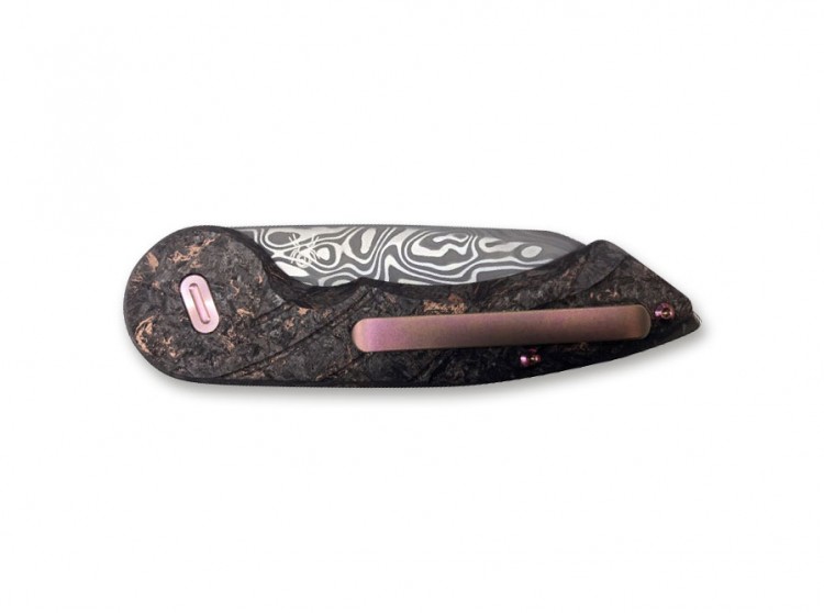 Складной нож Fox Radius Damascus Space Coral CF Limited Edition LTD FX-550DCF Складной нож Fox Radius Damascus Space Coral CF Limited Edition LTD FX-550DCF