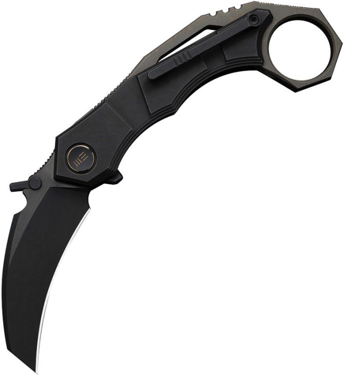 Taschenmesser WE Knife Tayra | M390 | Black & Bronze Ti Black Stonewashed